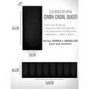 Ver imagem 4 de Kit 8 Módulos Cabeceira de Cama Box Casal Queen Estofada  1,60mx45cm