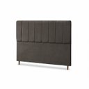 Ver imagem 4 de Cabeceira para Cama Casal Estofada 1,38 ,Mts Mel Vilajo: Suede Marrom