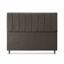 Ver imagem 3 de Cabeceira para Cama Casal Estofada 1,38 ,Mts Mel Vilajo: Suede Marrom