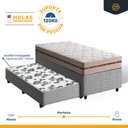 Ver imagem 3 de Cama Box com Colchão de Molas Ensacadas Anjos Classic + Auxiliar de Espuma Unique Solteiro 88cm