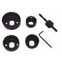 Ver imagem 2 de Kit Serra Copo 6 Pcs Jogo Ferramenta Furo Profissional MDF Madeira Aço Carbono Furadeira Marcenaria 