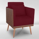 Ver imagem 5 de Cadeira Poltrona para Sala Quarto Confortável e Reforçada Sofia :bordo