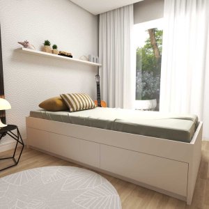 Cama Infantil Solteiro Mista