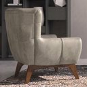 Ver imagem 6 de Poltrona Decorativa Malta Base Madeira Corano Tca 211 Moll