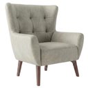 Ver imagem 1 de Poltrona Decorativa Malta Base Madeira Corano Tca 211 Moll