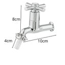 Ver imagem 3 de Kit 2 Torneira 1428 Maquina de Lavar 2 Saídas