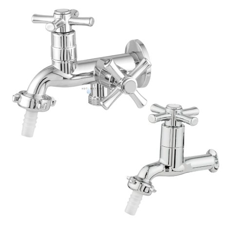 Kit 2 Torneira 1428 Maquina de Lavar 2 Saídas