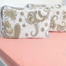 Jogo de Cama SulBrasil Solteiro Malha Aria 2 Peças Vivaldi Premium Salmão - 1