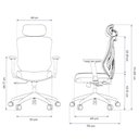 Ver imagem 7 de Cadeira de Escritório Ergonômica Confortável Premium Elements Rasala Certificado Nr17