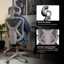 Ver imagem 3 de Cadeira de Escritório Ergonômica Confortável Premium Elements Rasala Certificado Nr17