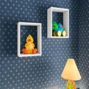 Ver imagem 2 de Nicho Infantil Organizador Multiuso Pequeno Quadrado Branco Mdp Brinquedos Decoração