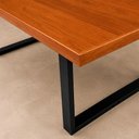 Ver imagem 5 de Mesa Industrial para Área Gourmet Madeira Maciça Lanna com Ferragem 1,20m Preto