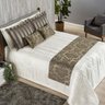 Conjunto Cama Queen Size Colcha Hailey Seda Amassada Viena:bege - 2