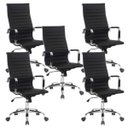 Ver imagem 1 de Conjunto 5 Cadeiras para Escritório Presidente Giratória Style Charles Eames