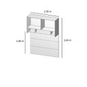 Ver imagem 5 de Módulo Aéreo para Cama de Casal Mdf Altezza Clean Belmax:branco