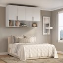 Ver imagem 2 de Módulo Aéreo para Cama de Casal Mdf Altezza Clean Belmax:branco