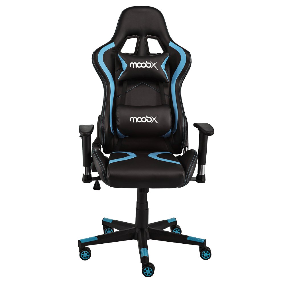 Cadeira Gamer Moobx Thunder Preto e Azul - 2