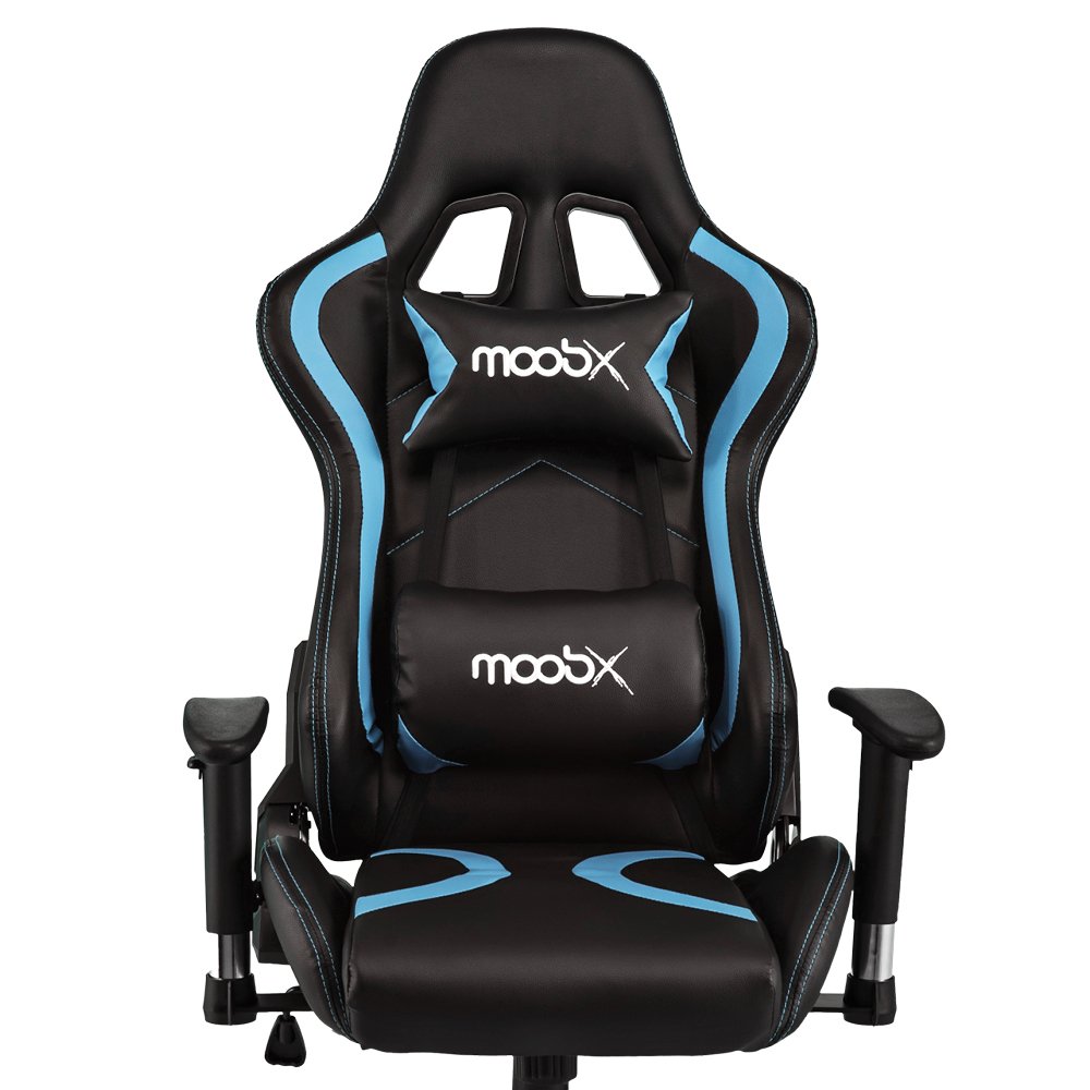 Cadeira Gamer Moobx Thunder Preto e Azul - 4