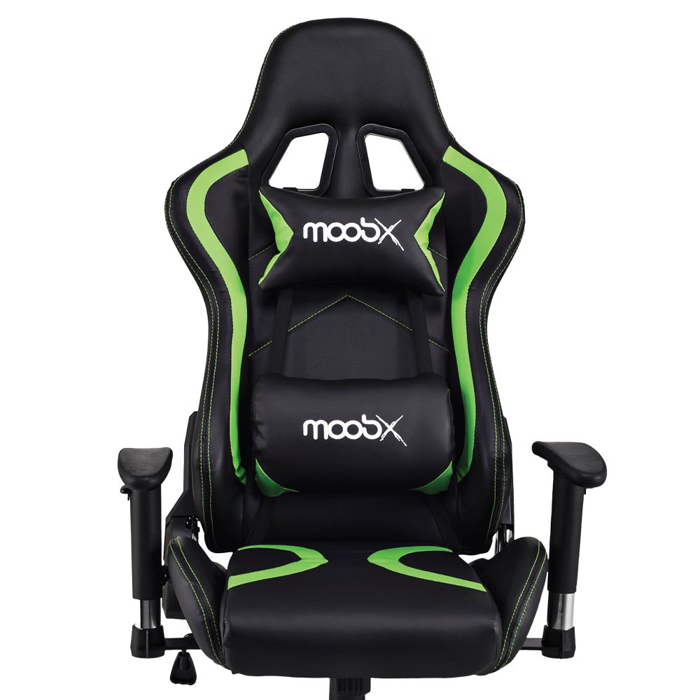 Cadeira Gamer Moobx Thunder Preto e Verde - 4