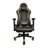 Cadeira Gamer MoobX Thunder Reclinável C/ Almofadas para Lombar e Pescoço Preto/Amarelo - 1