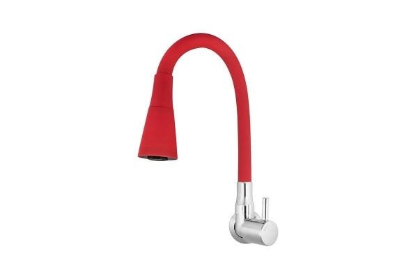 TORNEIRA GOURMET DE PAREDE DUPLO JATO VERMELHA- 5496 C-59 RD - 1