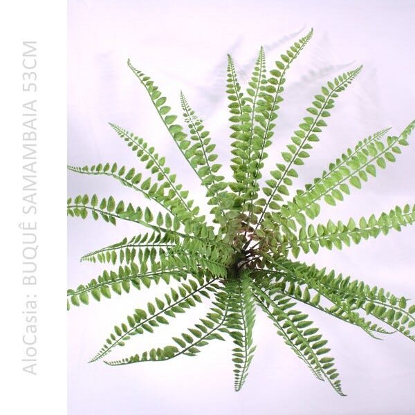 12 Samambaias Planta Artificial 53cm Folhagem Decorativa - 3