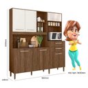 Ver imagem 4 de Kit Cozinha Salsa Nicioli - Évora Rústico/off White Cristal