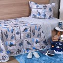 Ver imagem 2 de Kit Colcha Infantil Solteiro Em Malha 100% Algodão   Heroes - Bene Casa