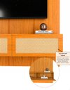 Ver imagem 5 de Conjunto Modulo Painel Home Suspenso Babu 3120 mm Madeira Cor:Madeira