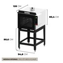 Ver imagem 2 de Forno Turbo a Gás Saro Industrial 5 Esteiras FTI5GLP