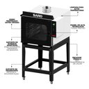 Ver imagem 3 de Forno Turbo a Gás Saro Industrial 5 Esteiras FTI5GLP