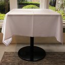 Ver imagem 1 de Toalha de Mesa Mariana Quadrada Branca - Poliéster, 150x150cm