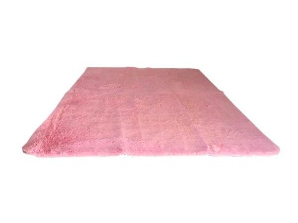 Tapete Peludo de Sala e Quarto com Toque Felpudo 1M x 1,40M Rosa - 1