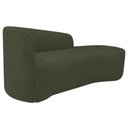 Ver imagem 4 de Kit Sofá Curvo França 160cm Ld. e 2 Poltronas Luiza Max Conforto, Linho Verde