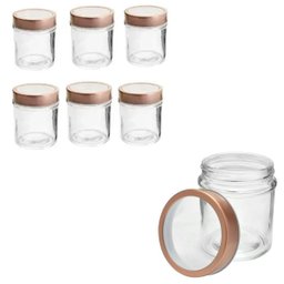 Jogo Porta Temperos e Condimentos 6 Potes de Vidro 350 Ml - 2