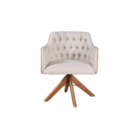 Poltrona Giratória Decorativa Zara:bl02
