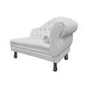Ver imagem 4 de Recamier Sofá Esquerdo Larissa 120cm Sala Corano Branco - Incasa Decor