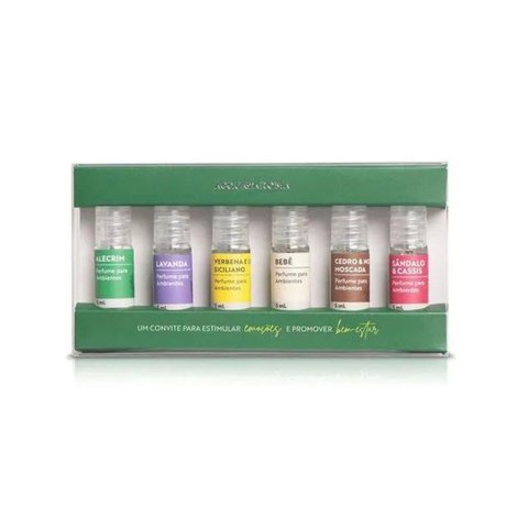 Kit Experiência Acqua Aroma 5ml 6 Fragrâncias Grupo 01