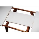 Ver imagem 4 de Mesa de Jantar Extensível com Tampo de Vidro Branco 1.20 a 1.60