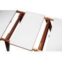 Ver imagem 5 de Mesa de Jantar Extensível com Tampo de Vidro Branco 1.20 a 1.60