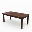 Ver imagem 3 de Kit Mesa com 4 Cadeiras Perola de Madeira Maciça Castanho