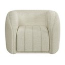 Ver imagem 7 de Kit Sofá 3 Lugares Sala Estar 292 com Poltrona Lazio Pés Madeira M03 Bouclê Bege Claro - Lyam Decor