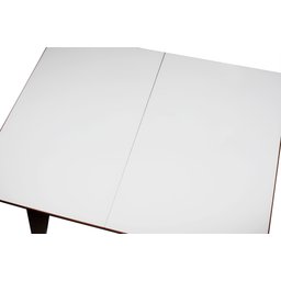 Mesa de Jantar Extensível com Tampo de Vidro Nacre 1.20 a 1.60 - 2 Mesa de Jantar Extensível com Tampo de Vidro Nacre 1.20 a 1.60 - 2