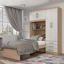 ROUPEIRO LISBOA HAVANA 4 PORTAS com CAMA - 1