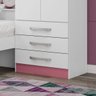 Roupeiro Lisboa Pink 4 Portas com Cama - 3