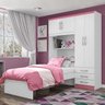 Roupeiro Lisboa Pink 4 Portas com Cama - 1
