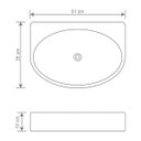 Ver imagem 4 de Cuba semi oval para banheiro e lavatório em madeira Fosco