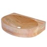 Cuba semi oval para banheiro e lavatório em madeira Fosco - 3