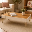 Ver imagem 1 de Mesa de Centro Miami Orgânica 132x31 -Edecasamoveis