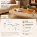 Ver imagem 3 de Mesa de Centro Miami Orgânica 132x31 -Edecasamoveis